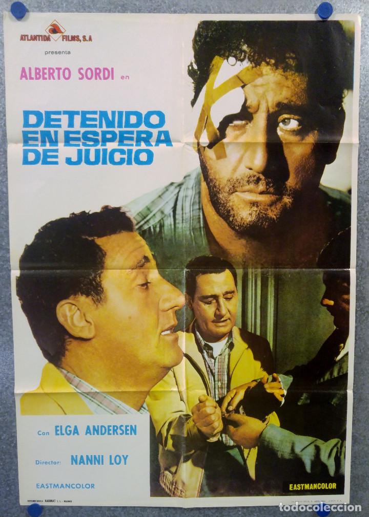 Cinema: Detenido en espera de juicio. Alberto Sordi, Elga Andersen, Lino Banfi, A&Ntilde;O 1969 POSTER ORIGINAL