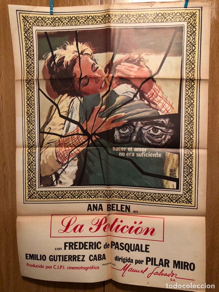 Cin&eacute;ma: Cartel o poster la petici&oacute;n ana belen emilio Guti&eacute;rrez caba pilar miro