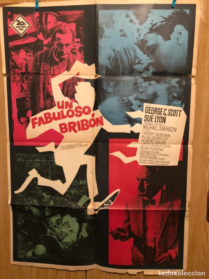 Cin&eacute;ma: Cartel o poster un fabuloso bribon george c scott sue lyon