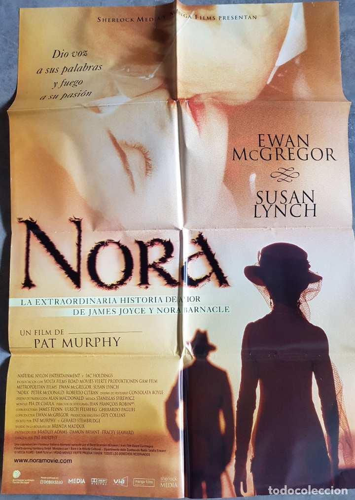 Cin&eacute;ma: NORA - Original. MURPHY Pat (Director) 70x100 cm. Ewan McGregor, Susan Lynch,