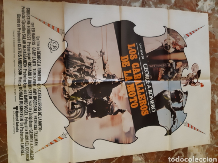 Cine: Dos Posters carteles originales LOS CABALLEROS DE LA MOTO 1981