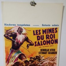 Cine: LAS MINAS DEL REY SALOMON. DEBORAH KERR, STEWART GRANGER, RICHARD CARLSON.1950.