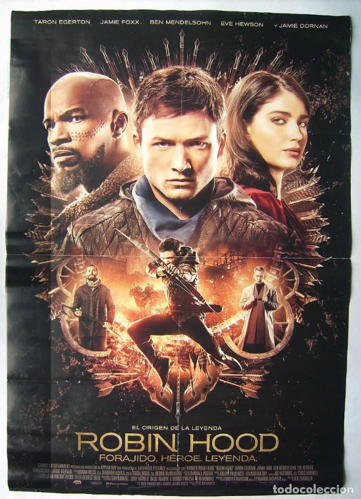 Cinema: ROBIN HOOD, FORAJIDO, H&Eacute;ROE. LEYENDA, con Taron Ejerton . POSTER 68 x 98. 2018.
