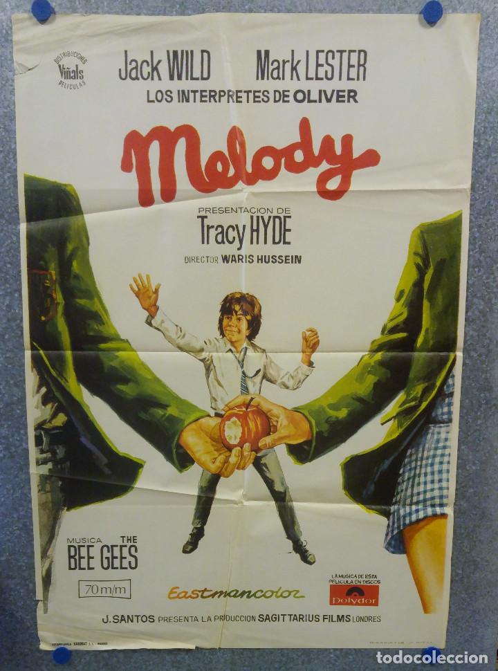 Cinema: MELODY. JACK WILD, MARK LESTER, TRACY HYDE. A&Ntilde;O 1972 POSTER ORIGINAL