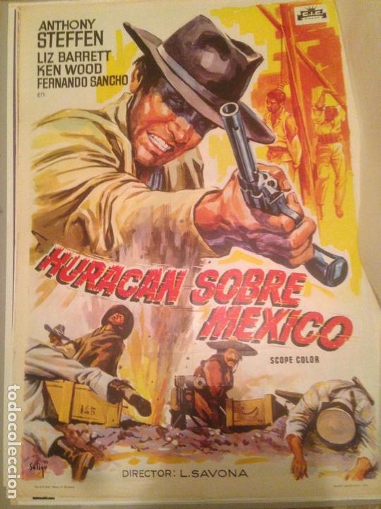 Cinema: ANTIGUO CARTEL POSTER CINE ORIGINAL PELICULA HURACAN SOBRE MEXICO