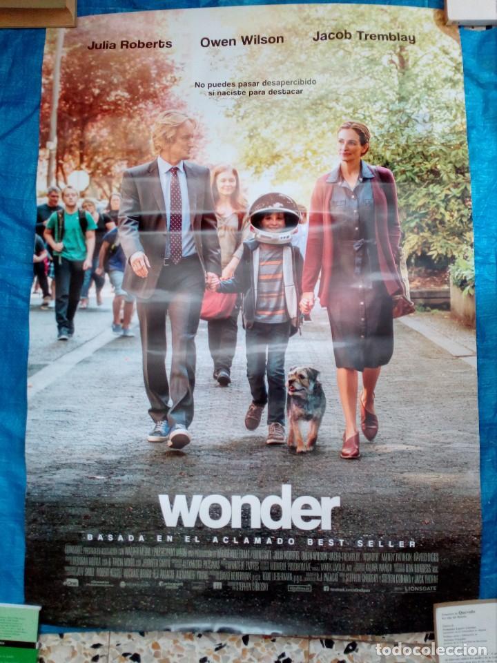Cine: Cartel Cine Wonder - Julia Roberts - Owen Wilson - 98x68