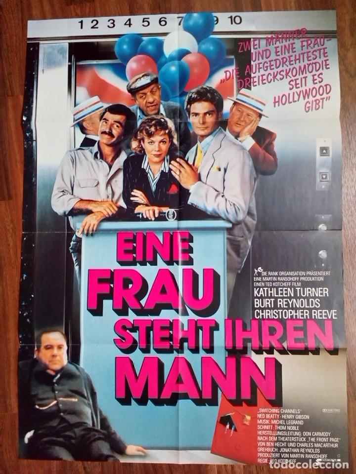 Cin&eacute;ma: 1988-INTERFERENCIAS-SWITCHING CHANNELS-POSTER CARTEL CINE PELICULA ORIGINAL-GRANDE-C.REEVE-REYNOLDS.