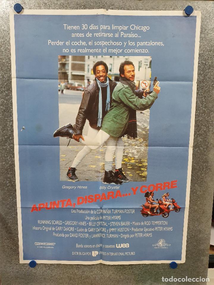 Kino: Apunta, dispara y corre. Gregory Hines, Billy Crystal, Steven Bauer A&Ntilde;O 1986  POSTER ORIGINAL