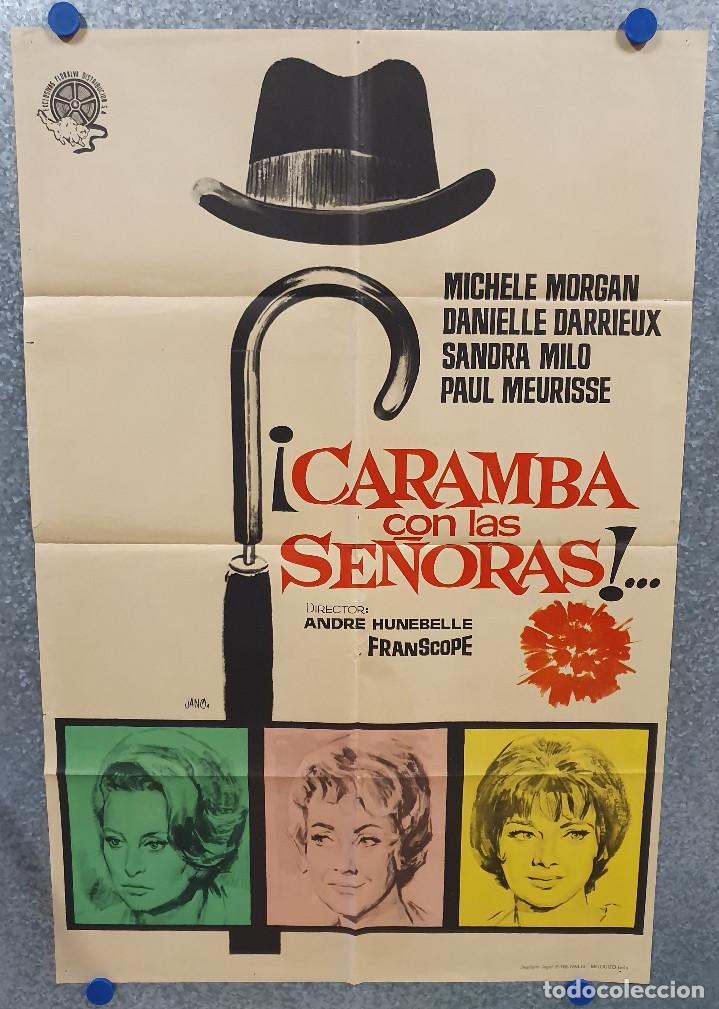 Kino: &iexcl;Caramba con las se&ntilde;oras! Mich&egrave;le Morgan, Danielle Darrieux, Sandra Milo , A&Ntilde;O 1964 POSTER ORIGINAL
