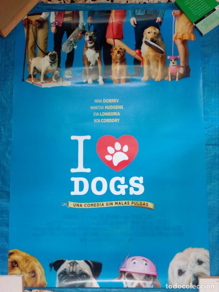 Kino: Cartel Cine I Love Dogs - Nina Dobrev - Eva Longoria - 98x68
