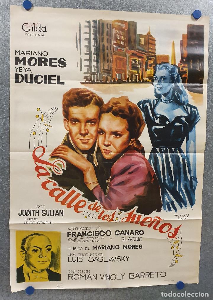 Cine: LA CALLE DE LOS SUE&Ntilde;OS. MARIANO MORES, YEYA DUCIEL . A&Ntilde;O 1965.  POSTER ORIGINAL