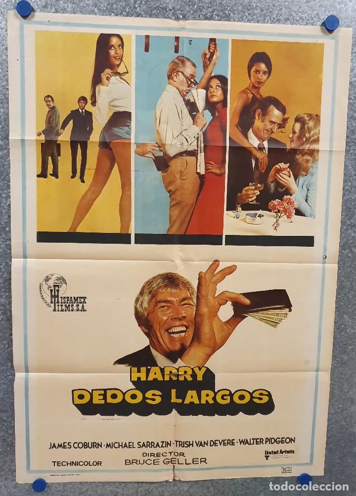 Kino: Harry Dedos Largos. James Coburn, Michael Sarrazin, Trish Van Devere A&Ntilde;O 1973. POSTER ORIGINAL