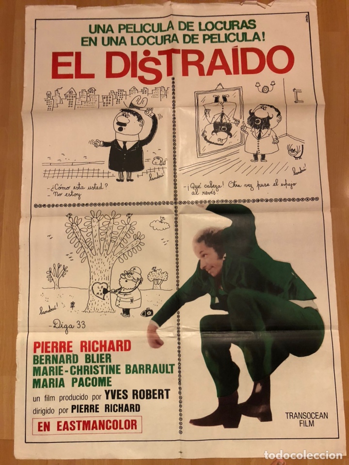 Kino: Cartel o poster el distraido pierre richard bernard blier.landru
