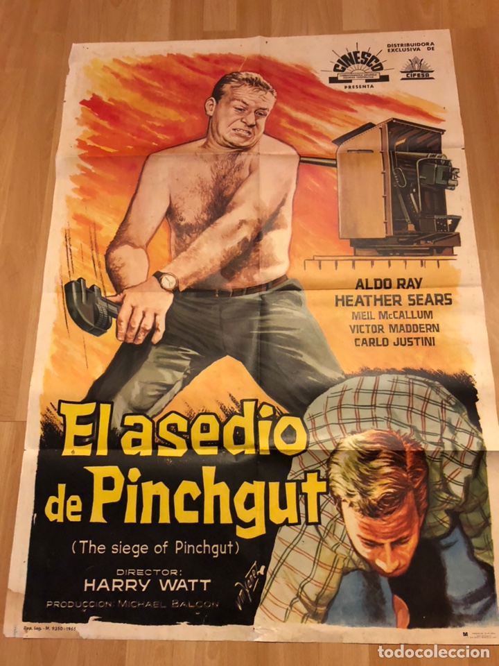 Cine: Cartel o poster cifesa el asedio de pinchgut aldo ray
