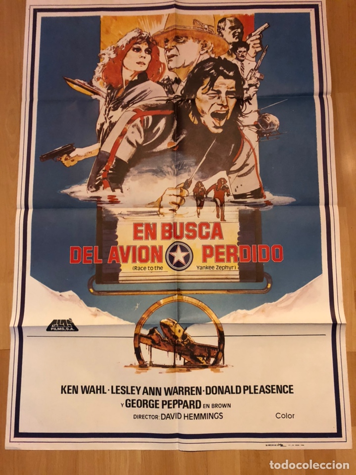 Cine: Cartel o poster en busca del avi&oacute;n perdido george peppard leslie ann warren