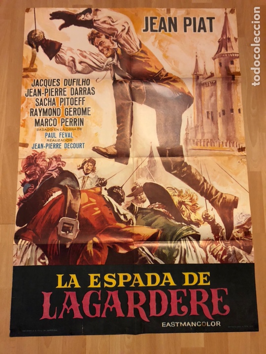 Cin&eacute;ma: Cartel o poster la espada de lagardere jean piat