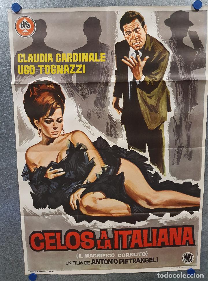 Kino: Celos a la italiana. Claudia Cardinale, Ugo Tognazzi, Gian Maria Volont&eacute; A&Ntilde;O 1971. POSTER ORIGINAL