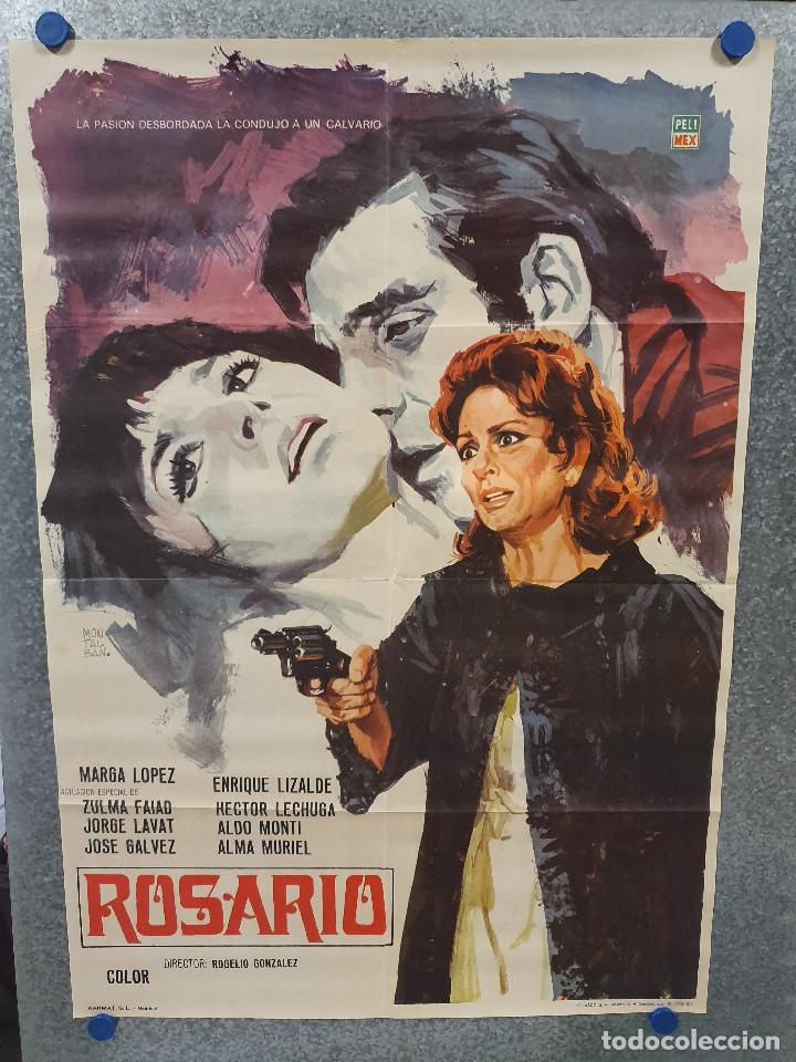 Cine: ROSARIO. MARGA LOPEZ, .ENRIQUE LIZALDE. A&Ntilde;O 1973. POSTER ORIGINAL