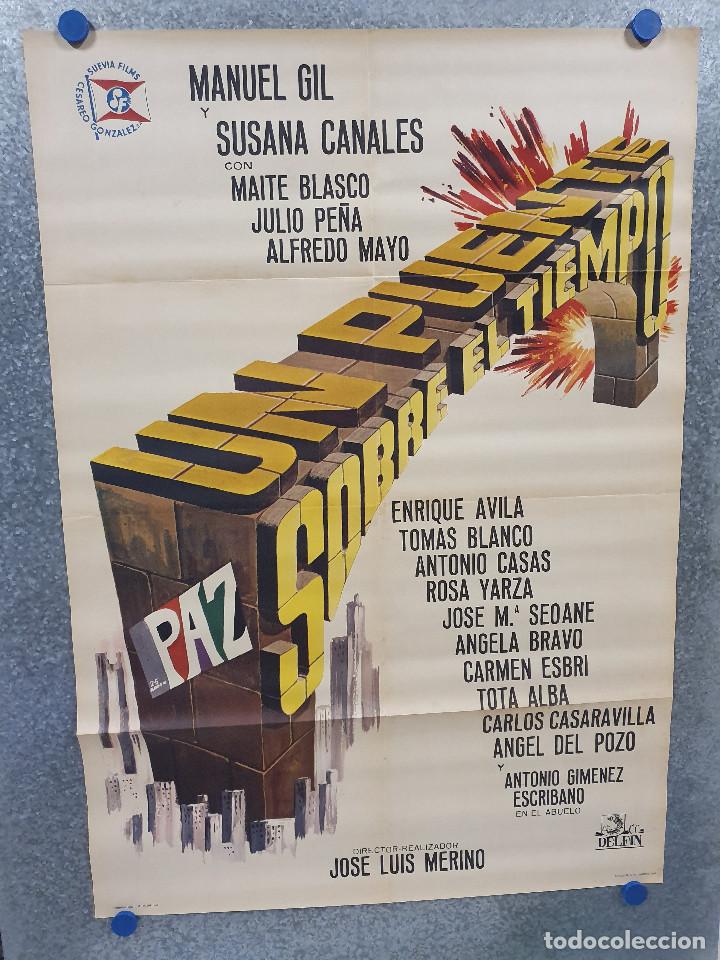 Cinema: UN PUENTE SOBRE EL TIEMPO. MANUEL GIL, SUSANA CANALES. A&Ntilde;O 1964. POSTER ORIGINAL