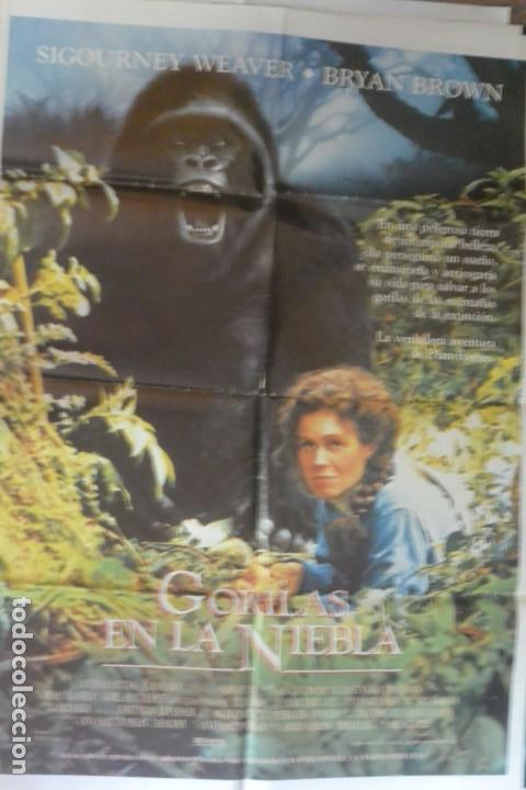 Cine: CARTEL POSTER CINE  GORILAS EN LA NIEBLA