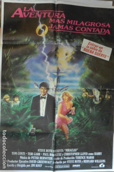 Cine: CARTEL POSTER CINE  LA AVENTURA MILAGROSA JAMAS CONTADA