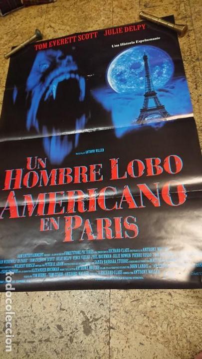 Kino: AFICHE CARTEL DE CINE UN HOMBRE LOBO AMERICANO EN PAR&Iacute;S