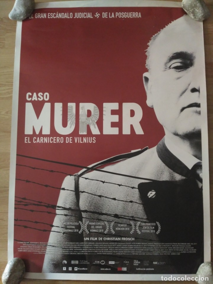 Cine: Caso Murer, el carnicero de Vilnius - aprox 70x100 Cartel ORIGINAL cine (L65)