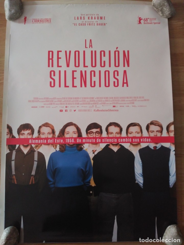 Cine: La revoluci&oacute;n silenciosa - aprox 70x100 Cartel ORIGINAL cine (L65)