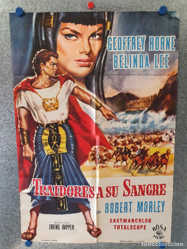 Cinema: Traidores a su sangre. Geoffrey Horne, Robert Morley, Belinda Lee  A&Ntilde;O 1962. POSTER ORIGINAL
