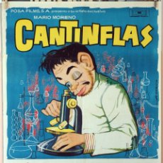 Cine: EL SUPERSABIO. CANTIFLAS. CARTEL ORIGINAL 1963 70X100