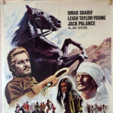 Cine: ORGULLO DE ESTIRPE. OMAR SHARIF-JACK PALANCE. CARTEL ORIGINAL 1971. 70X100