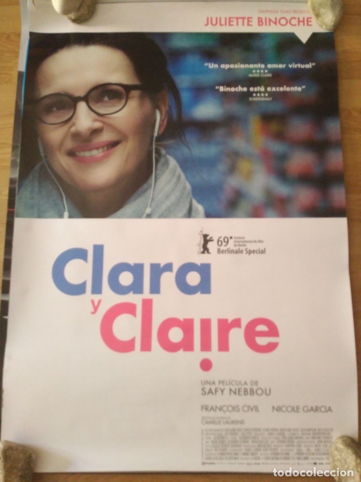 Cinema: Clara y Claire - aprox 70x100 Cartel ORIGINAL cine (L67)