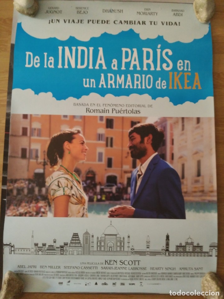 Kino: De la India a Par&iacute;s en un armario de IKEA - aprox 70x100 Cartel ORIGINAL cine (L67)