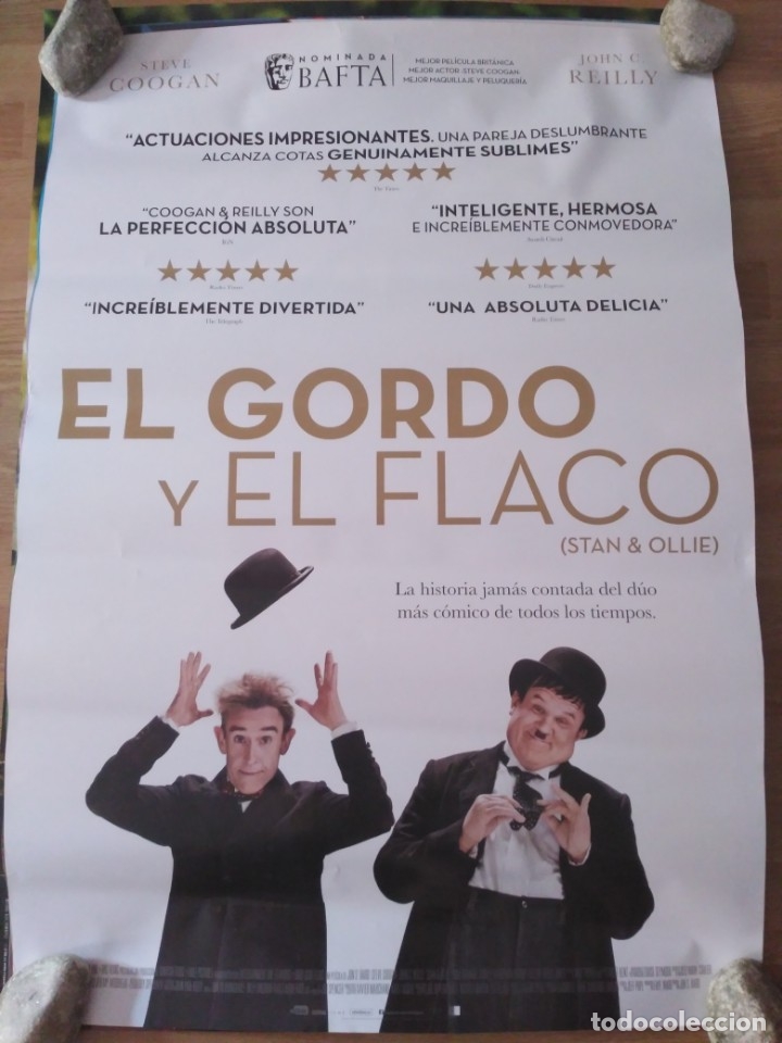 Cinema: El gordo y el flaco - aprox 70x100 Cartel ORIGINAL cine (L68)