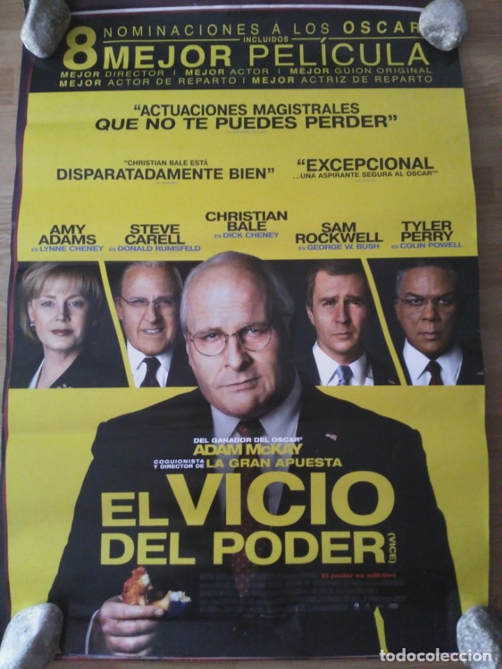 Cinema: El vicio del poder - aprox 70x100 Cartel ORIGINAL cine (L68)