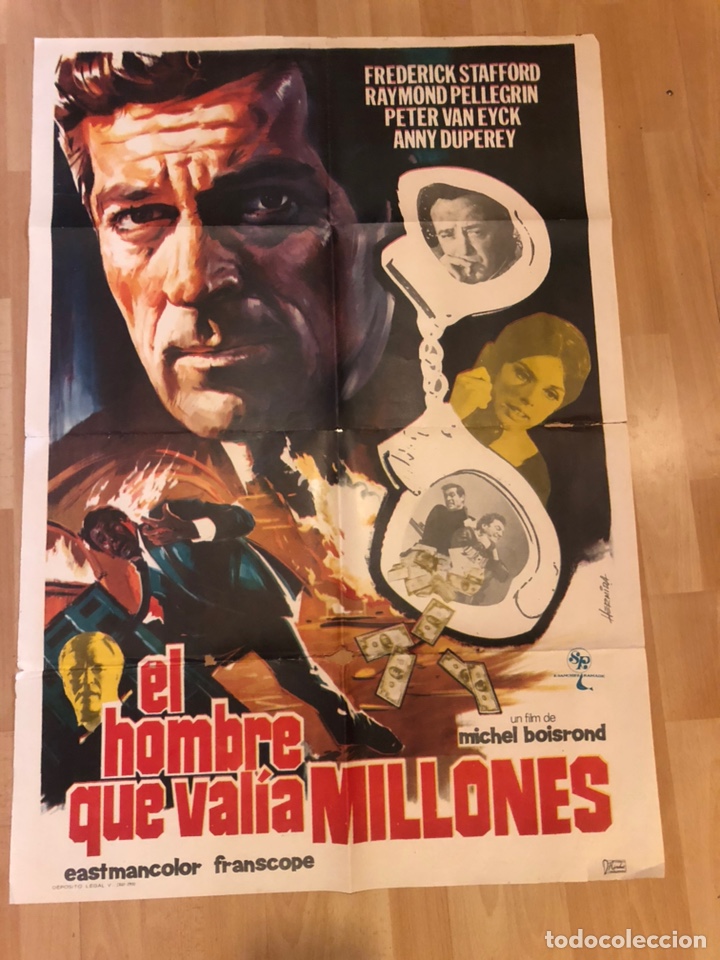 Kino: Cartel o poster el hombre que val&iacute;a millones frederick stafford