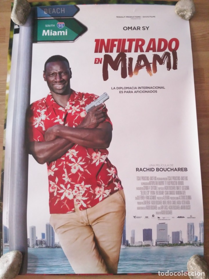 Kino: Infiltrado en miami - aprox 70x100 Cartel ORIGINAL cine (L68)