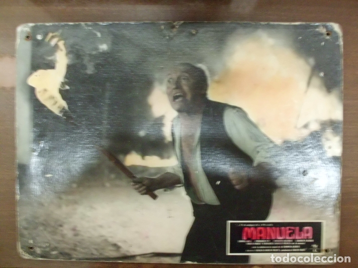Kino: CARTEL PUBLICITARIO DE CINE FOTOGRAMA DE LA PELICULA -MANUELA- MEDIDAS 38,8X28,5 CM. CARTELCI-036