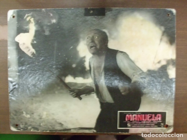 Cinema: CARTEL PUBLICITARIO DE CINE FOTOGRAMA DE LA PELICULA -MANUELA- MEDIDAS 38,8X28,5 CM. CARTELCI-037