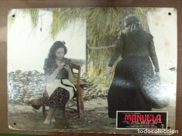 Cinema: CARTEL PUBLICITARIO DE CINE FOTOGRAMA DE LA PELICULA -MANUELA- MEDIDAS 38,8X28,5 CM. CARTELCI-038
