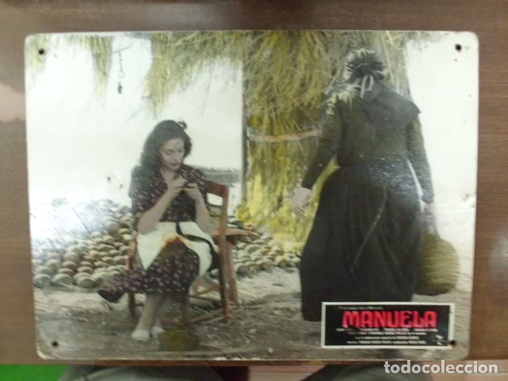 Cinema: CARTEL PUBLICITARIO DE CINE FOTOGRAMA DE LA PELICULA -MANUELA- MEDIDAS 38,8X28,5 CM. CARTELCI-040