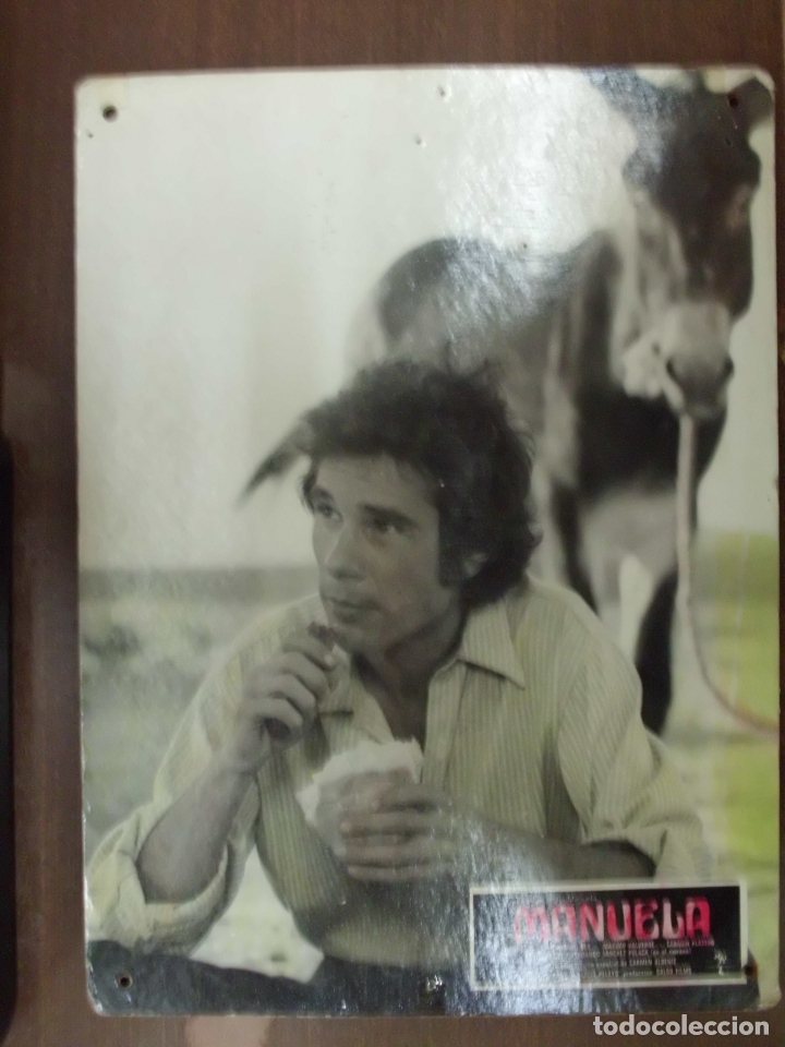 Cinema: CARTEL PUBLICITARIO DE CINE FOTOGRAMA DE LA PELICULA -MANUELA- MEDIDAS 38,8X28,5 CM. CARTELCI-041