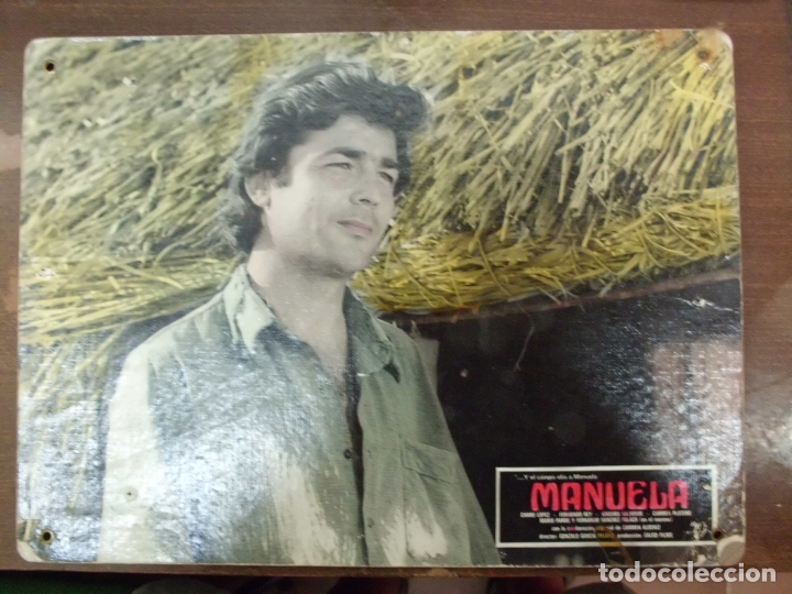Cinema: CARTEL PUBLICITARIO DE CINE FOTOGRAMA DE LA PELICULA -MANUELA- MEDIDAS 38,8X28,5 CM. CARTELCI-048