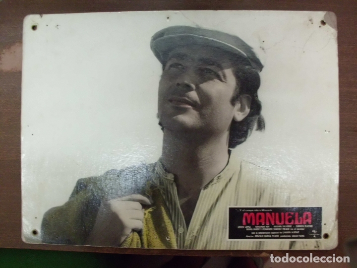 Cinema: CARTEL PUBLICITARIO DE CINE FOTOGRAMA DE LA PELICULA -MANUELA- MEDIDAS 38,8X28,5 CM. CARTELCI-052