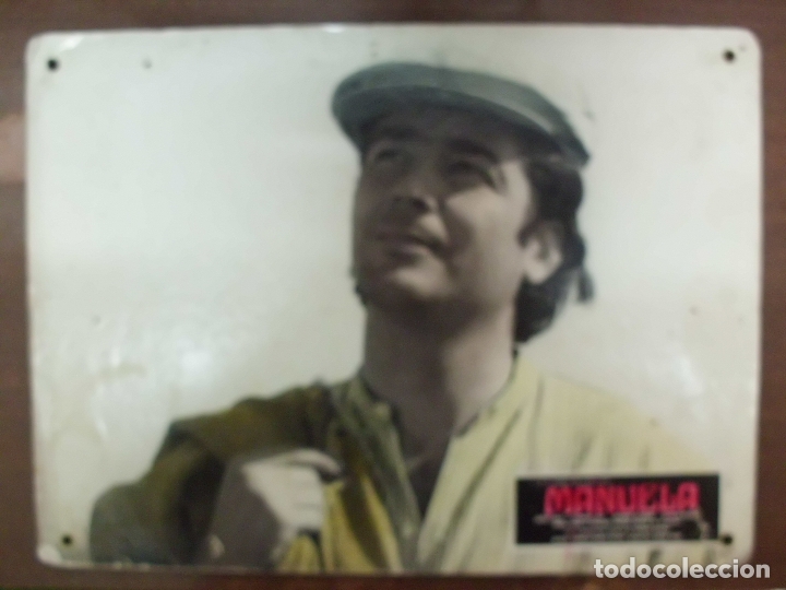 Cinema: CARTEL PUBLICITARIO DE CINE FOTOGRAMA DE LA PELICULA -MANUELA- MEDIDAS 38,8X28,5 CM. CARTELCI-053