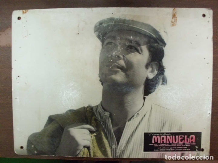 Cinema: CARTEL PUBLICITARIO DE CINE FOTOGRAMA DE LA PELICULA -MANUELA- MEDIDAS 38,8X28,5 CM.  CARTELCI-054