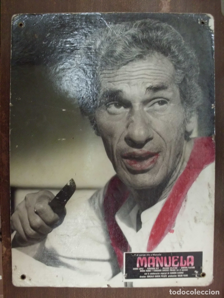 Cinema: CARTEL PUBLICITARIO DE CINE FOTOGRAMA DE LA PELICULA -MANUELA- MEDIDAS 38,8X28,5 CM.  CARTELCI-055