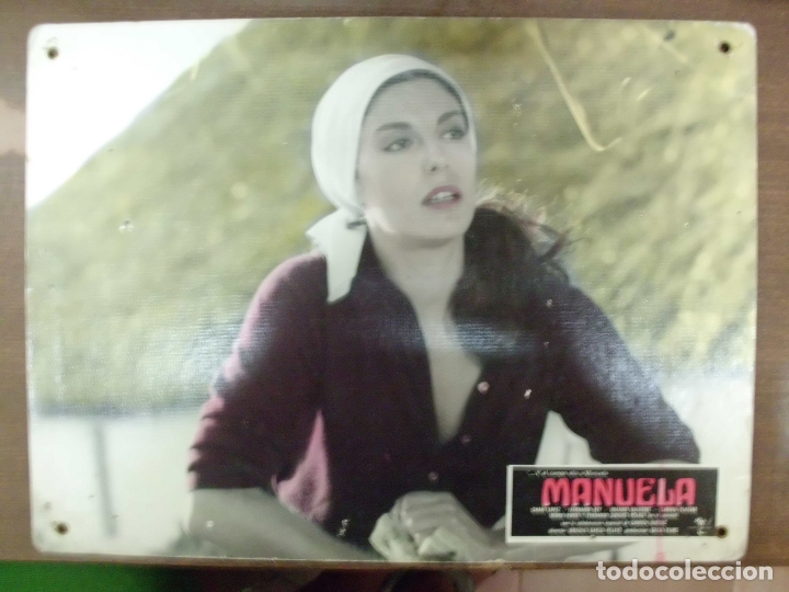 Cinema: CARTEL PUBLICITARIO DE CINE FOTOGRAMA DE LA PELICULA -MANUELA- MEDIDAS 38,8X28,5 CM.   CARTELCI-068