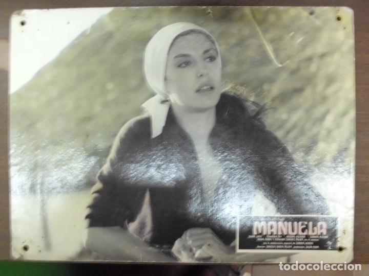 Cinema: CARTEL PUBLICITARIO DE CINE FOTOGRAMA DE LA PELICULA -MANUELA- MEDIDAS 38,8X28,5 CM.   CARTELCI-072