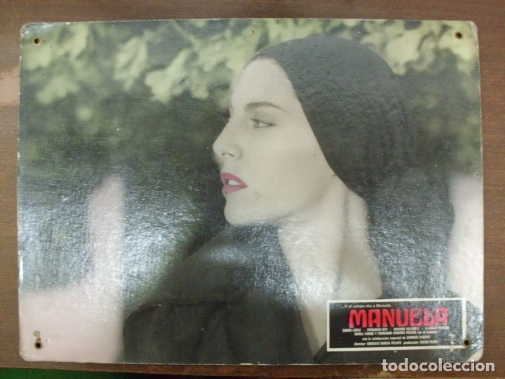 Cinema: CARTEL PUBLICITARIO DE CINE FOTOGRAMA DE LA PELICULA -MANUELA- MEDIDAS 38,8X28,5 CM.  CARTELCI-074